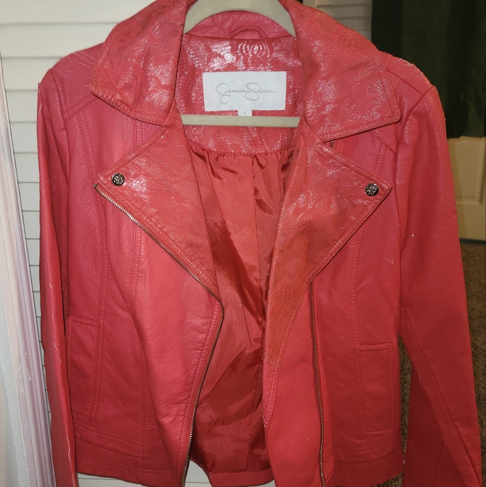 Jessica Simpson leather jacket